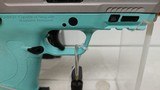 new Smith & Wesson M&P9 Shield EZ 3.62" barrel9mm Pistol with Robins Egg Blue Frame and Silver Slide - 17 of 20