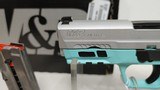 new Smith & Wesson M&P9 Shield EZ 3.62" barrel9mm Pistol with Robins Egg Blue Frame and Silver Slide - 2 of 20