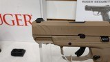 new Ruger Security 9 Compact Davidson's Dark Earth 9MM 3.25" barrel 2 mags lock new in box - 7 of 19