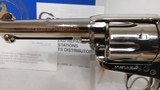 Unfired ColtSAA 3rd Gen .44-404 3/4" barrel Nickel finishModel P1941 in original box - 2 of 23