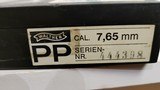 Lightly used Walther PP 32 acp 3.75" barrel spare black grips 2 mags manuals plastic carry case - 4 of 17