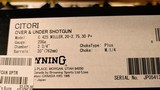 New Browning Citori Miller 425 20 gauge 30" barrel 4 chokes 3 trigger shoes choke wrench Allen wrench lock manual new in box - 23 of 23