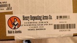new Henry Survival HEN US SURVIVAL BLK 22LR PACK with case and accessories new in box - 21 of 21