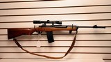 Used Ruger Mini-14 .223 20" barrel bushnell sharpshooter scope 1 30 round mag leather strap good condition - 7 of 24