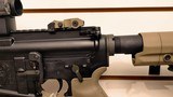 Used Smith & Wesson M&P 15 5.56 16" barrel flip up front and rear sights sparc vortex optic canvas sling good condition - 2 of 25