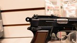 Browning Hi Power 9mm NATO original issue Bobbed Hammer military leaf sight factory box and manual 2 orig man 8 addt factory mags like new - 9 of 21