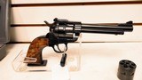 Used Ruger Single Six 5 1/2" barrel.22 and .22 mag cylinders hard plastic case manuals custom grips good condition - 9 of 20