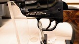 Used Ruger Single Six 5 1/2" barrel.22 and .22 mag cylinders hard plastic case manuals custom grips good condition - 5 of 20