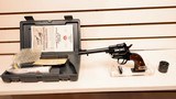 Used Ruger Single Six 5 1/2" barrel.22 and .22 mag cylinders hard plastic case manuals custom grips good condition - 1 of 20