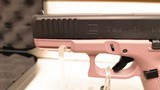 new Glock Gen 5 19 Pink Champagne Black 9mm ACG-57023 3 15 round mags case lock manual new in box - 8 of 16