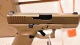 new G19X G5 9MM 19+1 4.0 FDE GNS (1)17RD MAG + (2)19RD MAGS new in box - 2 of 20