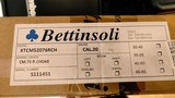 New Bettinsoli X-trail camo 20 gauge 30" barrel5 chokes wrench choke box luggage case new in box - 24 of 24