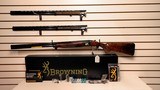 New Browning Miller 425 Grade 6 3 barrel set 20/28/410 30" ported barrels 4 chokes per gauge lock manual oil finish wood blue finish receiver new - 1 of 23