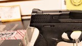 used S+W M+P SHIELD 9MM 7/8R B NTS original box 2 mags lock manual good condition - 13 of 16