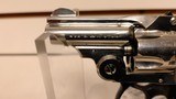 Used Smith & Wesson Safety Hammerless 32 SW short2" barrel nickle finish mother of pearl grips DOM 1902 good condition reduced - 4 of 21