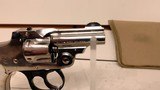 Used Smith & Wesson Safety Hammerless 32 SW short2" barrel nickle finish mother of pearl grips DOM 1902 good condition reduced - 6 of 21