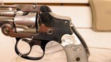 Used Smith & Wesson Safety Hammerless 32 SW short2" barrel nickle finish mother of pearl grips DOM 1902 good condition reduced - 7 of 21