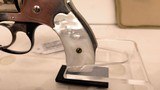 Used Smith & Wesson Safety Hammerless 32 SW short2" barrel nickle finish mother of pearl grips DOM 1902 good condition reduced - 5 of 21