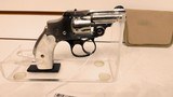 Used Smith & Wesson Safety Hammerless 32 SW short2" barrel nickle finish mother of pearl grips DOM 1902 good condition reduced - 12 of 21