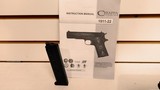 Used Chiappa 1911-22 22LR 5" barrel 2 magazines hard plastic case owners manual spare sights good condition - 18 of 19
