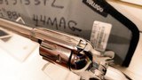 Used Ruger Vaquero 44 mag 7 1/2" bbl fluted cyllimited production stainless steel very good condition in soft pouch - 10 of 23