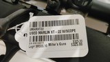 Used marlin XT-2222" bbl 22 LR with Simmons 3-9x40 scope leather strap good condition - 19 of 25