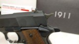 Used 1911 Mil-Spec 45 5 P FS Defender1/7 mag soft pouch original box - 2 of 19