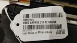 Used Savage 210 12 gauge 24" rifled deer barrel weaver scope good condition - 16 of 25