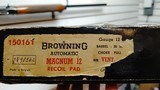 Used Browning A5 Magnum 12 gauge 30" fixed choke full bbl3" chamber original box spare rings unfired very good condition - 21 of 25