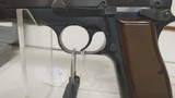 Used Browning Hi-Power 9mm 4 3/4" bbl fixed siteblue with browning grips 2 mags original box good condition - 10 of 24