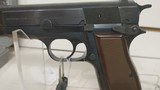 Used Browning Hi-Power 9mm 4 3/4" bbl fixed siteblue with browning grips 2 mags original box good condition - 8 of 24