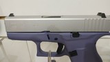 new Glock 43 G43 Apollo Custom Orchid Satin Aluminum USA MADE 3.39? 6+1 9MM MPN: ACG-57057 UPC: 850016570574 new in box - 5 of 19