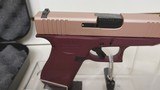new Glock 43X G43X Special Edition Black Cherry Rose Gold Sub-Compact Pistol 3.41? 10+1 9mm Striker-Fired MPN: ACG-57072 UPC: 850016570727 new in box - 4 of 24