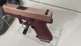 new Glock 43X G43X Special Edition Black Cherry Rose Gold Sub-Compact Pistol 3.41? 10+1 9mm Striker-Fired MPN: ACG-57072 UPC: 850016570727 new in box - 14 of 24
