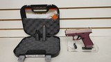 new Glock 43X G43X Special Edition Black Cherry Rose Gold Sub-Compact Pistol 3.41? 10+1 9mm Striker-Fired MPN: ACG-57072 UPC: 850016570727 new in box - 1 of 24