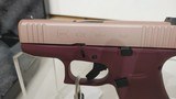 new Glock 43X G43X Special Edition Black Cherry Rose Gold Sub-Compact Pistol 3.41? 10+1 9mm Striker-Fired MPN: ACG-57072 UPC: 850016570727 new in box - 11 of 24