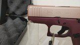 new Glock 43X G43X Special Edition Black Cherry Rose Gold Sub-Compact Pistol 3.41? 10+1 9mm Striker-Fired MPN: ACG-57072 UPC: 850016570727 new in box - 12 of 24