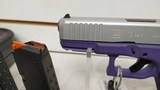 new Glock Gen 5 19 Purple Shimmering Aluminum 9mm ACG-57026 new in box - 7 of 23