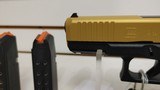 new Glock Gen 5 19 Gold Slide 9mm ACG-57031 in hard plastic case - 9 of 23