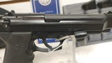 Used Beretta 92FS 9mm 5" bbldecocker 5 magazines soft pouch spare grips manuals good condition - 15 of 21