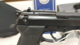 Used Beretta 92FS 9mm 5" bbldecocker 5 magazines soft pouch spare grips manuals good condition - 14 of 21