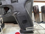 used FN-USA FNS-9 Long Slide Flag Semi Auto Pistol 9mm Luger 5" Barrel 17 Rounds Polymer Frame American Flag Laser Engraved Black 66725CUST002 - 12 of 24