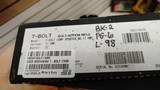 Used T-BOLT 17HMR COMP SPTR BL/SYN# STRAIGHT PULL BOLT ACTION 10+1 original boxlock manual good condition - 23 of 23