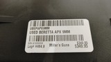 Used Beretta APX A1 9MM BLK 4.25 17+1 OR hard plastic case 2 mags grip adjusters load assist tool used in box - 21 of 21