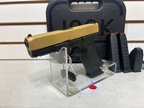 new Glock 45 Gold Slide 9mm ACG-57035 new in hard plastic case - 3 of 10