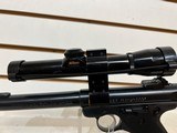 Lightly Used Ruger MKII 22LR 7" bbl Nikon scope with Lens covers good condition - 9 of 19