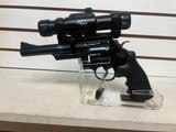Lightly used Smith & Wesson Model 25 6" bbl 6 shot cylinder tasco propoint scope black with black grips good condition - 1 of 21