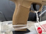 new P365 9MM BK/FDE 15+1 TACPAC 365-9-RTXR3-COY-TACPAC new in hard plastic case - 9 of 17