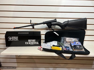 Price Reduced!! New Henry US SURVIVAL BLK 22LR with bag and accessories