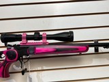 Used Thompson Center 357 Remington Maximum 20" bbl W/MGM Barrel Leupold scope good condition no box - 3 of 18
